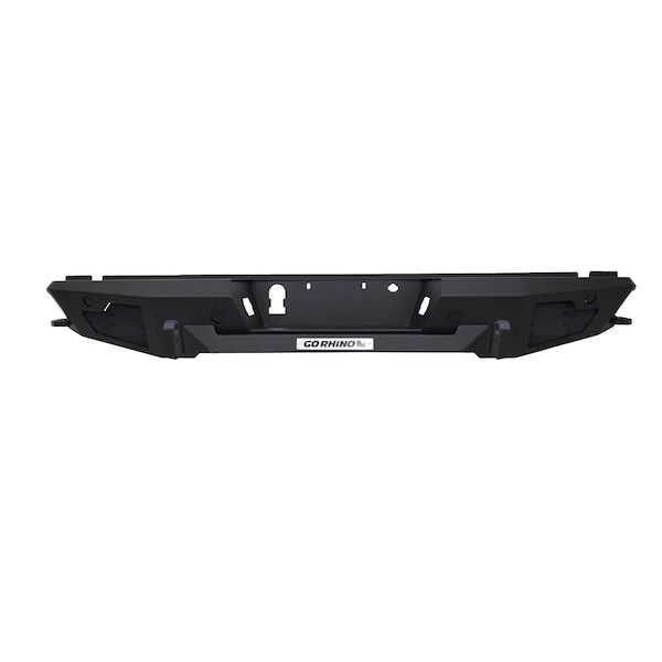 Go Rhino 15-C F150 REUSES FACTORY HITCH PLUG AND LICENSE PLATE LIGHTS BLACK BR20.5 REAR BUMPER REPLACEMENT 28296T - main